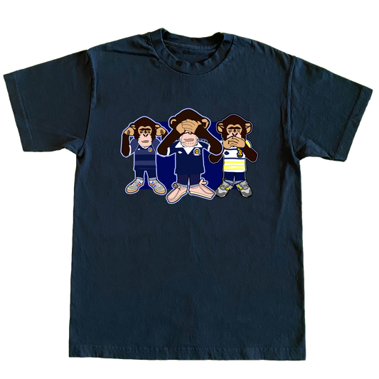 Three Wise Monkeys Scotland euro 24 Regular Fit T-Shirt