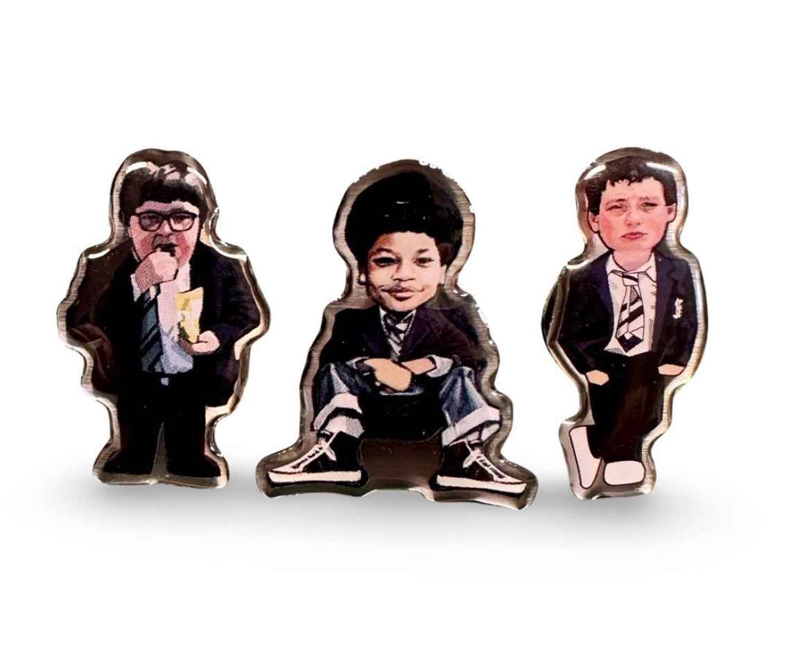 Grange Hill limited edition Enamel Pin Badge Set