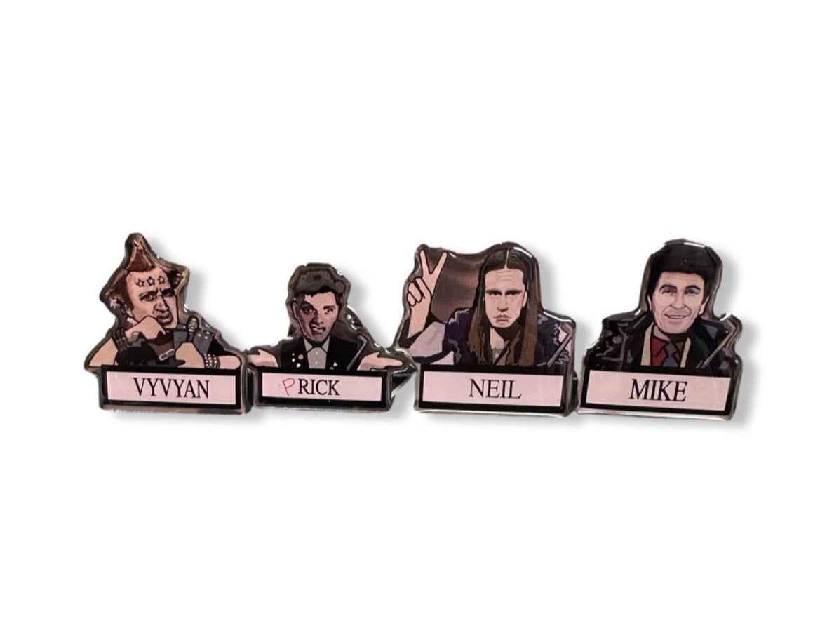 The Young ones limited edition Enamel Pin Badge Set