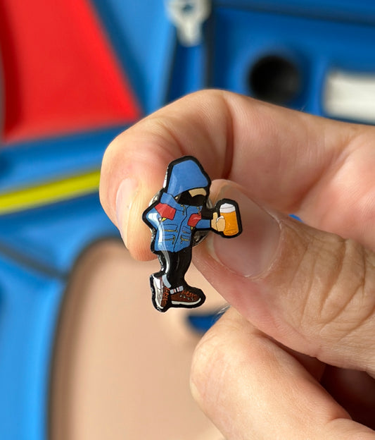 Be Casual 80s no.3  limited edition Enamel Pin Badge