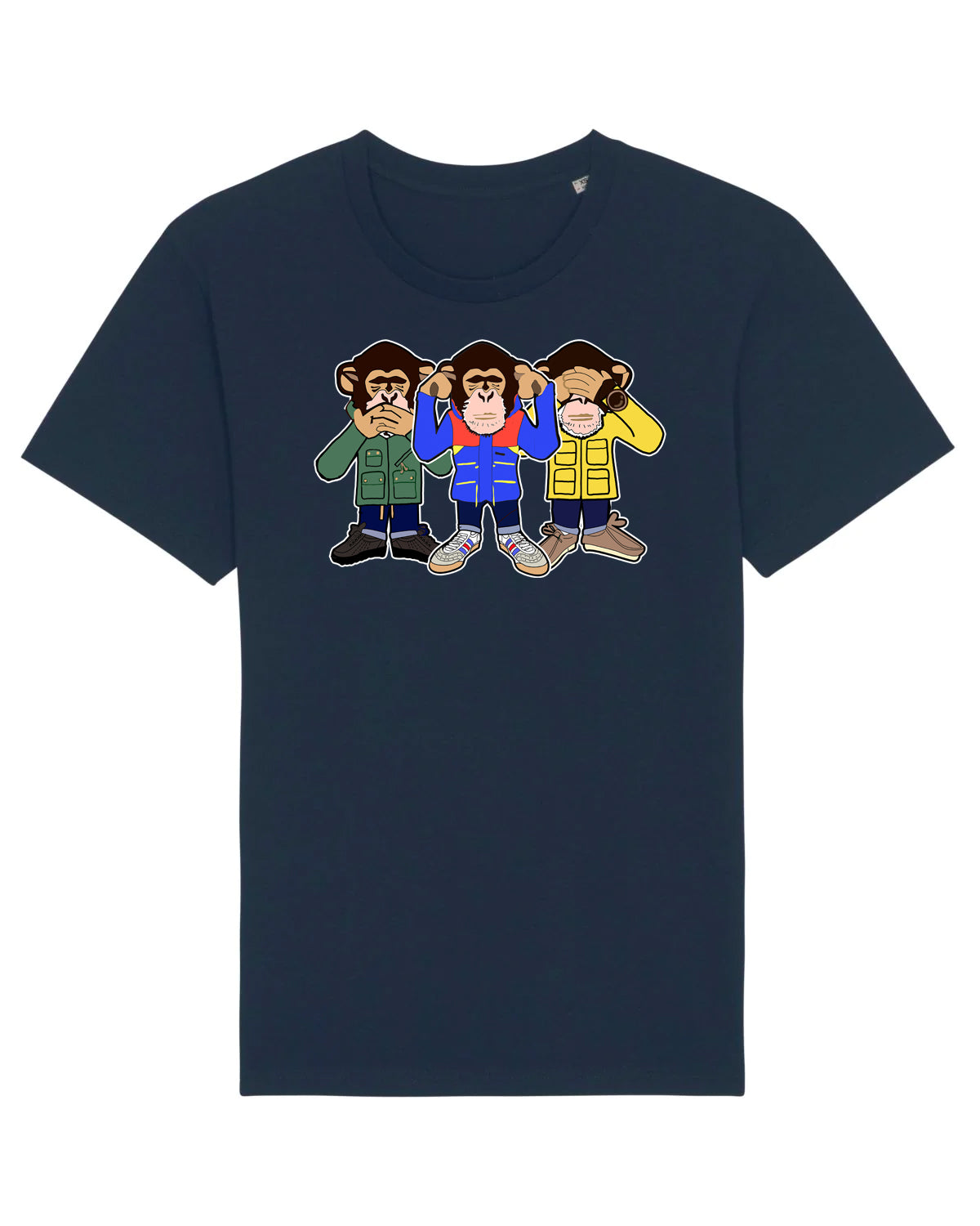 A Guy Called Minty Three Wise Monkey Regular Fit T-Shirt