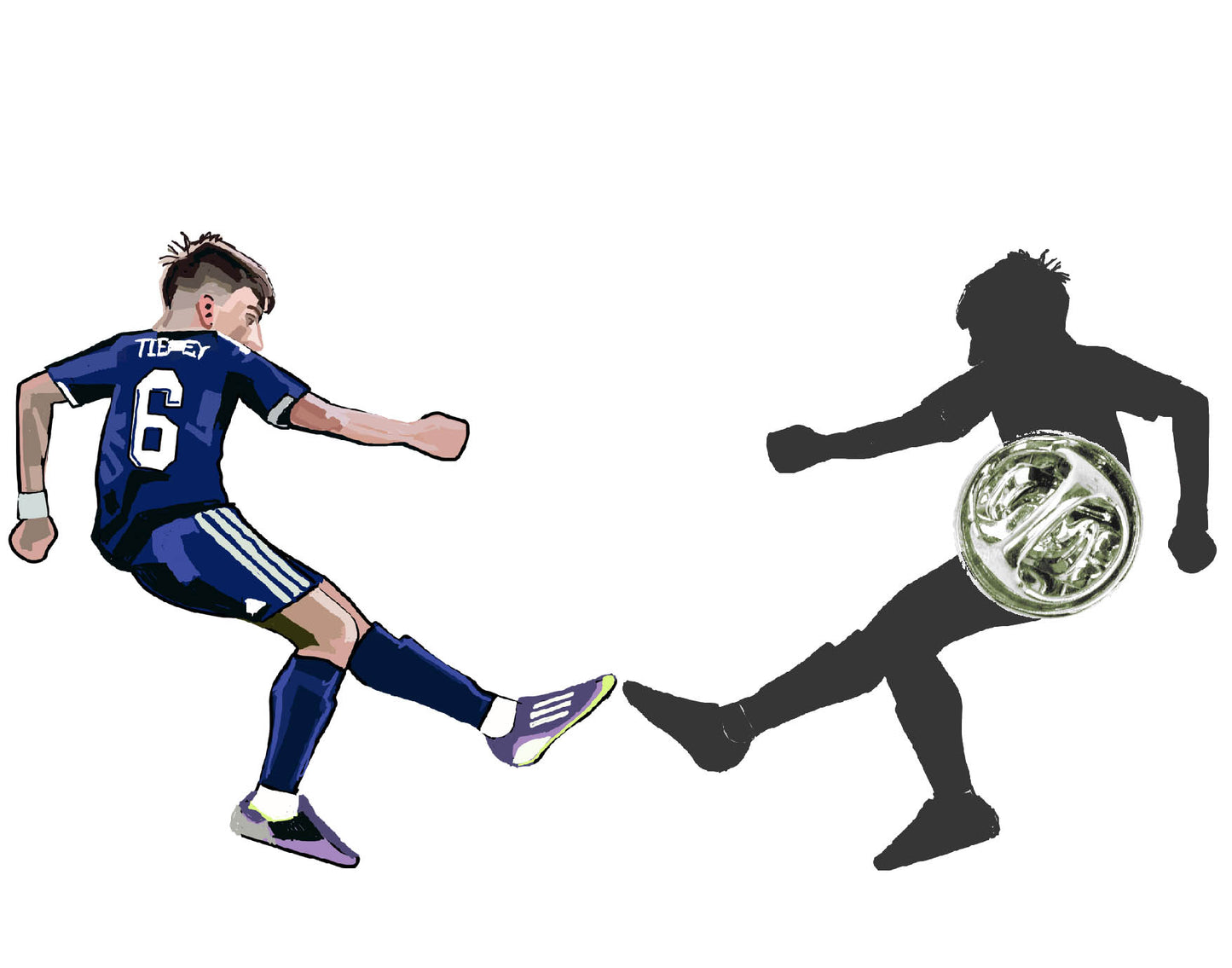 teirney pin badge world cup winning goal