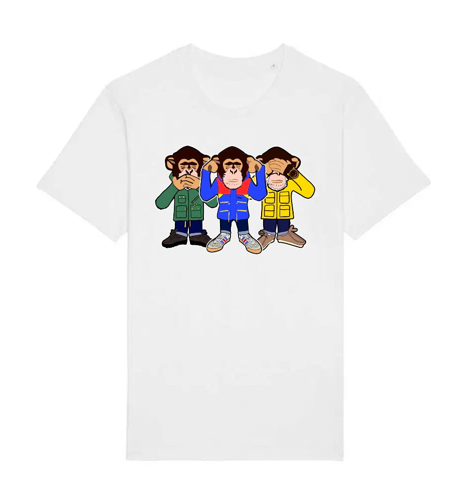 A Guy Called Minty Three Wise Monkey Regular Fit T-Shirt