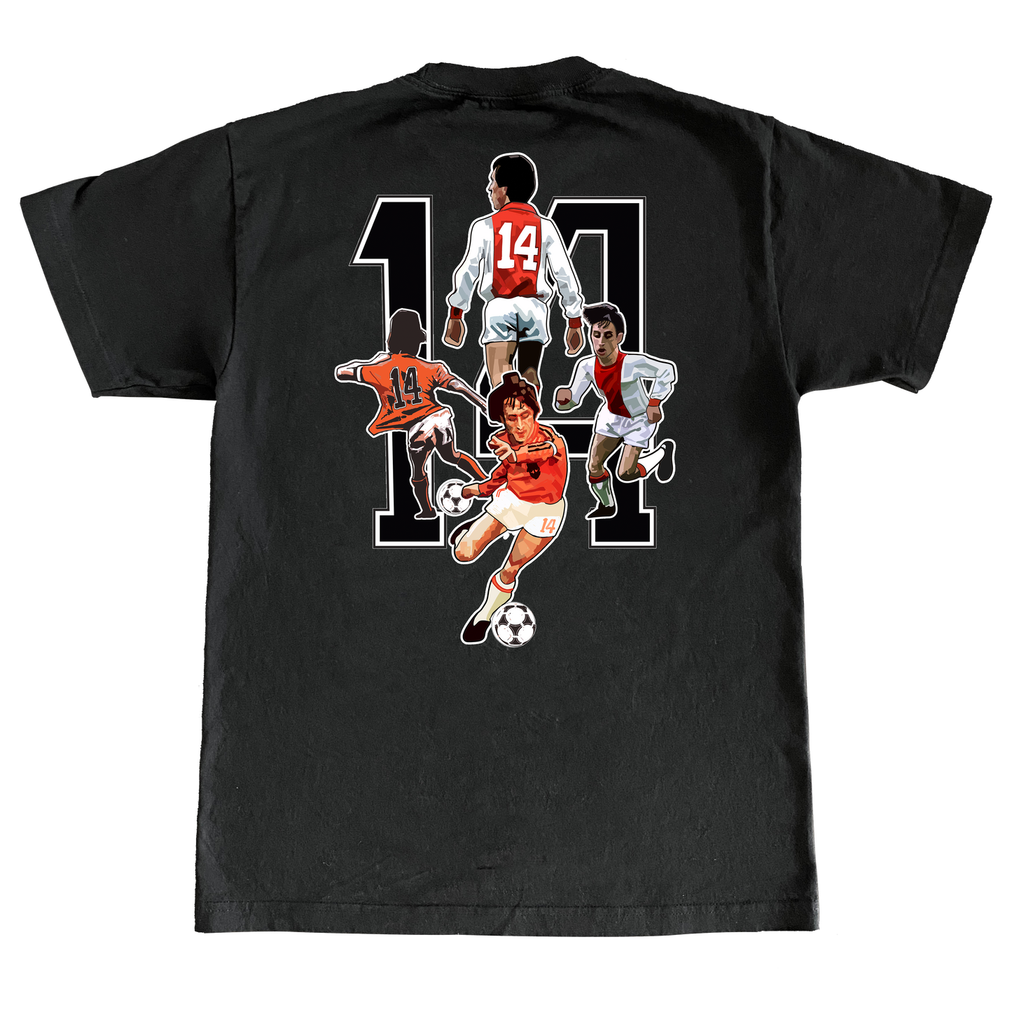 A Guy Called Minty, CRUYFF Front and Back Print Regular Fit T-Shirt