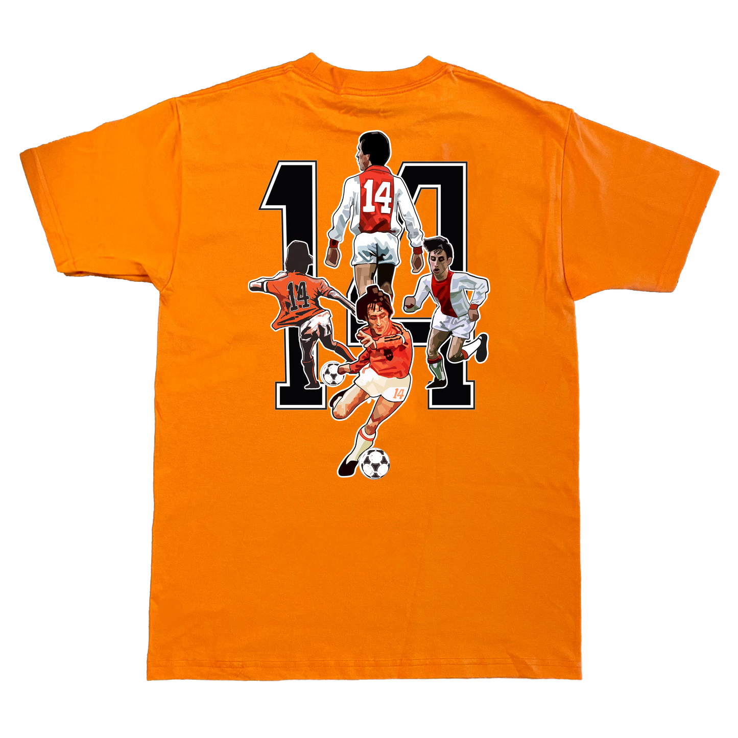 A Guy Called Minty, CRUYFF Front and Back Print Regular Fit T-Shirt