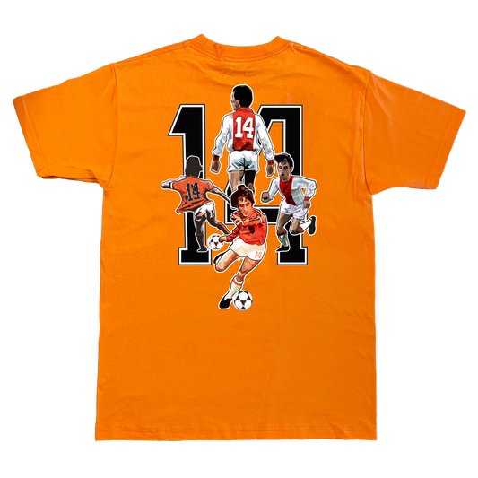 A Guy Called Minty, CRUYFF Front and Back Print Regular Fit T-Shirt