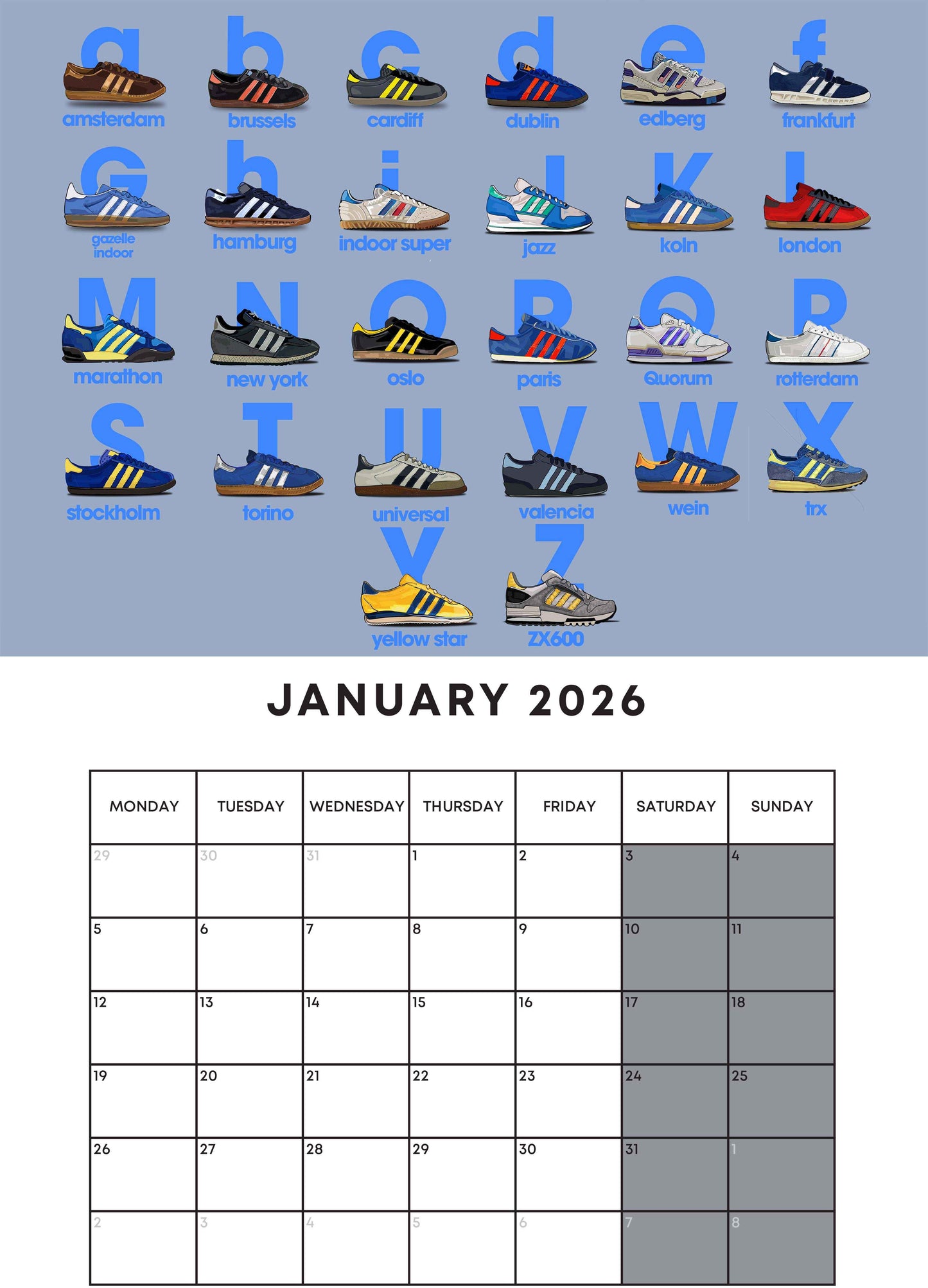 A Guy Called Minty 2026 Calendar