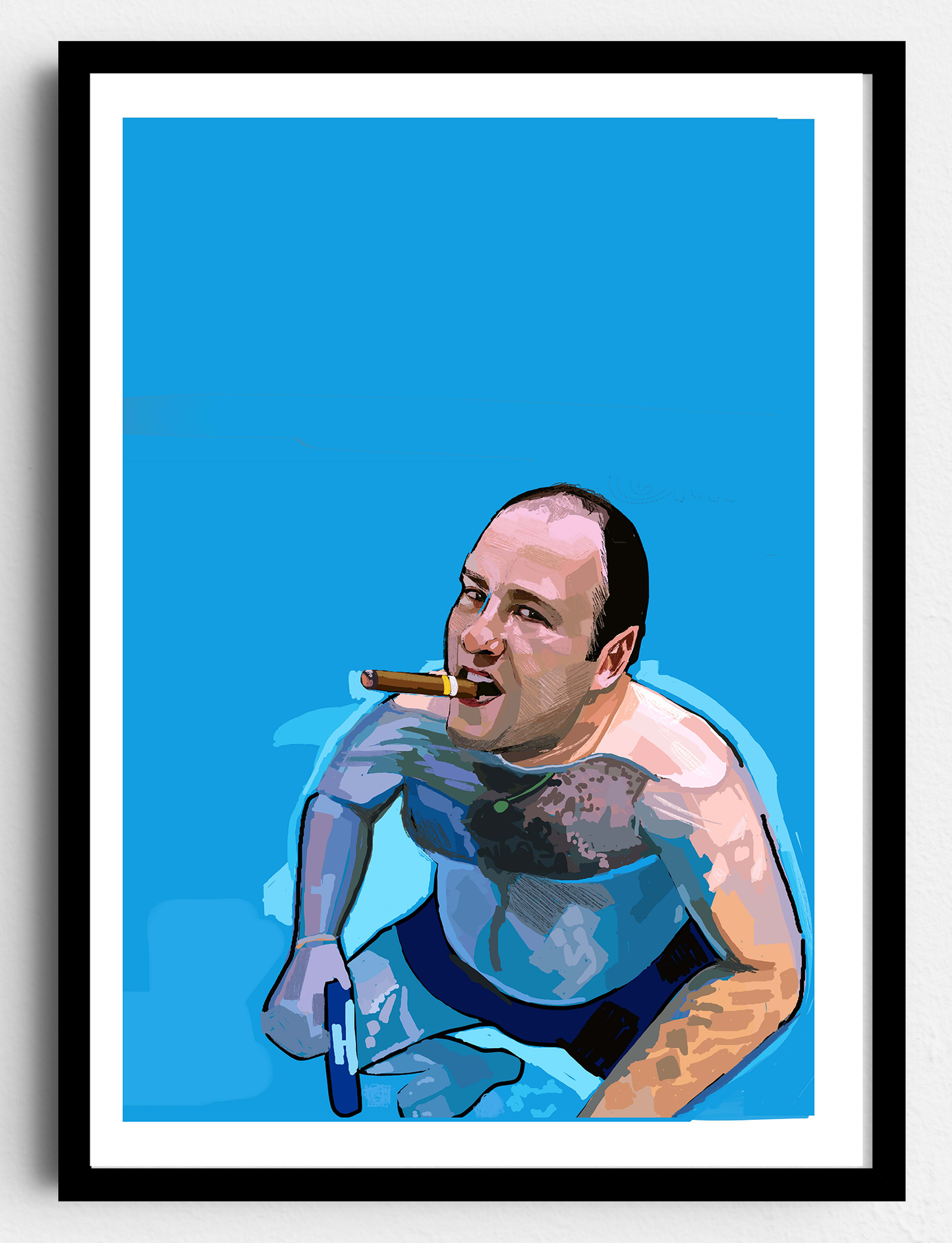 Tony Soprano Pool Print