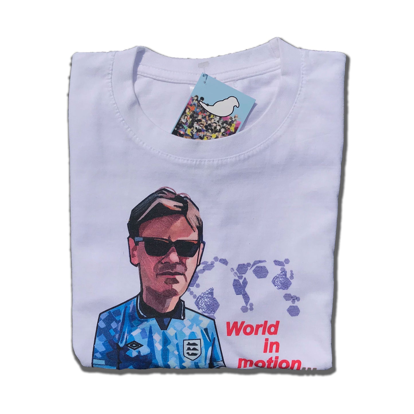 World in Motion Sky T-shirt