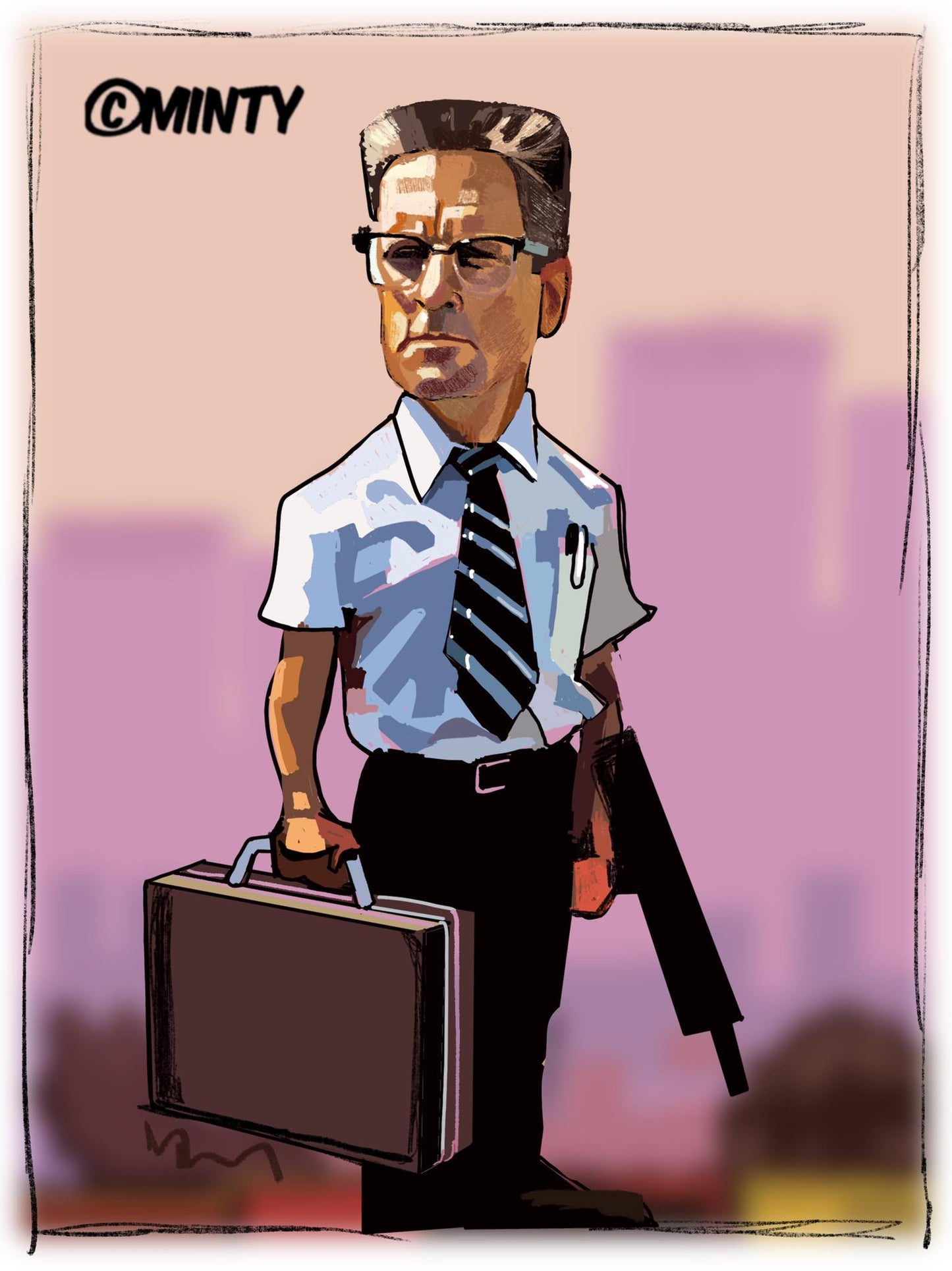 Falling Down Print