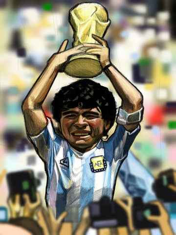 Maradona 86 World Cup 86 Print.