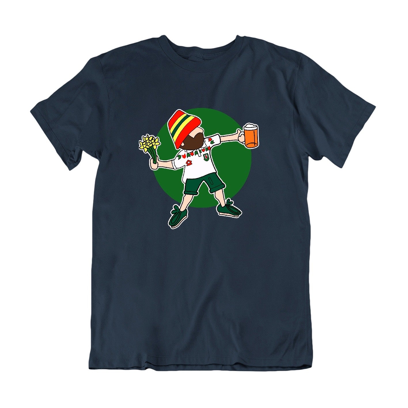 A Guy Called Minty, Wales Flower Power Regular Fit T-Shirt