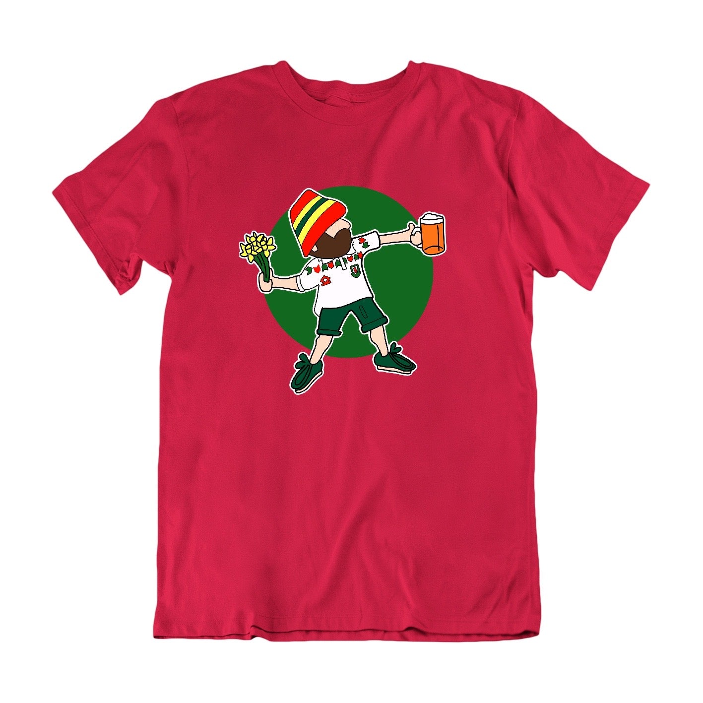 A Guy Called Minty, Wales Flower Power Regular Fit T-Shirt