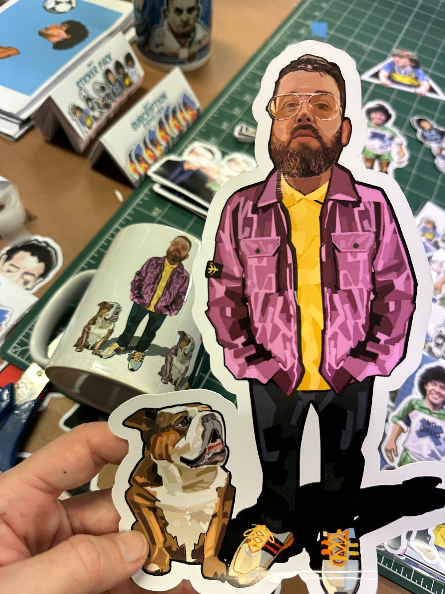 Custom Character Commission Stickers & Mug