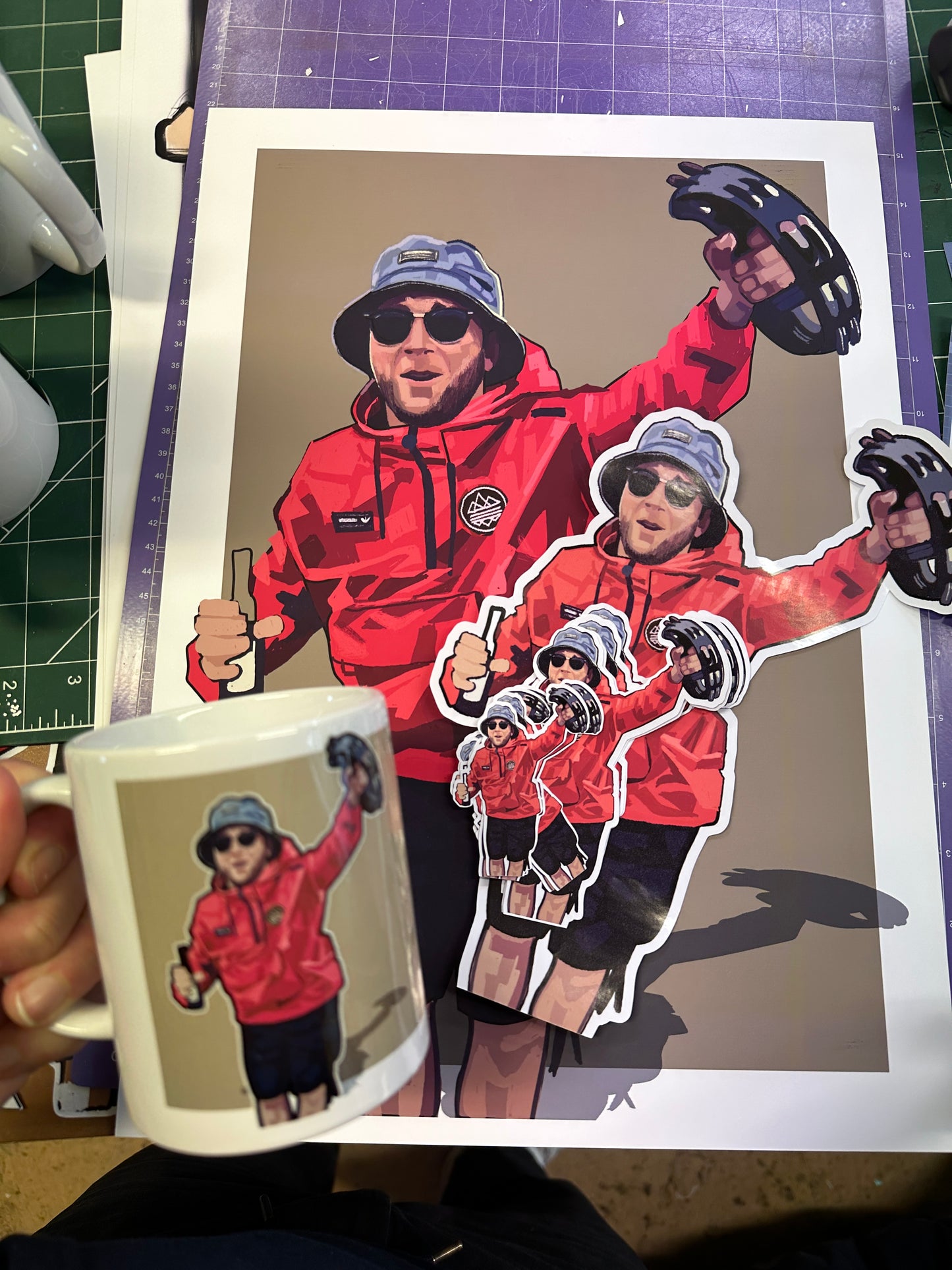 Custom Character Commission Stickers & Mug