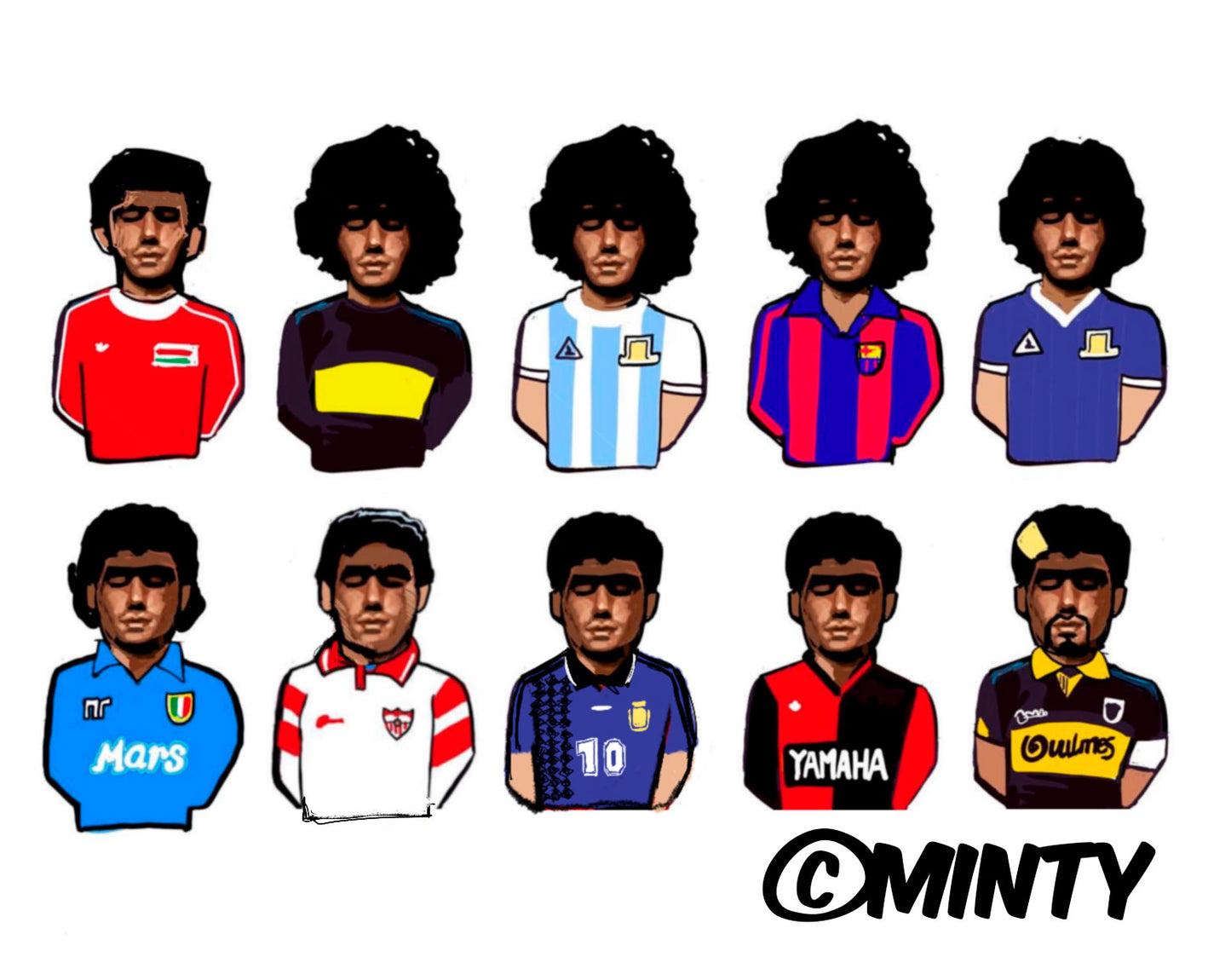 El Diego through the years Mint Tea MUG