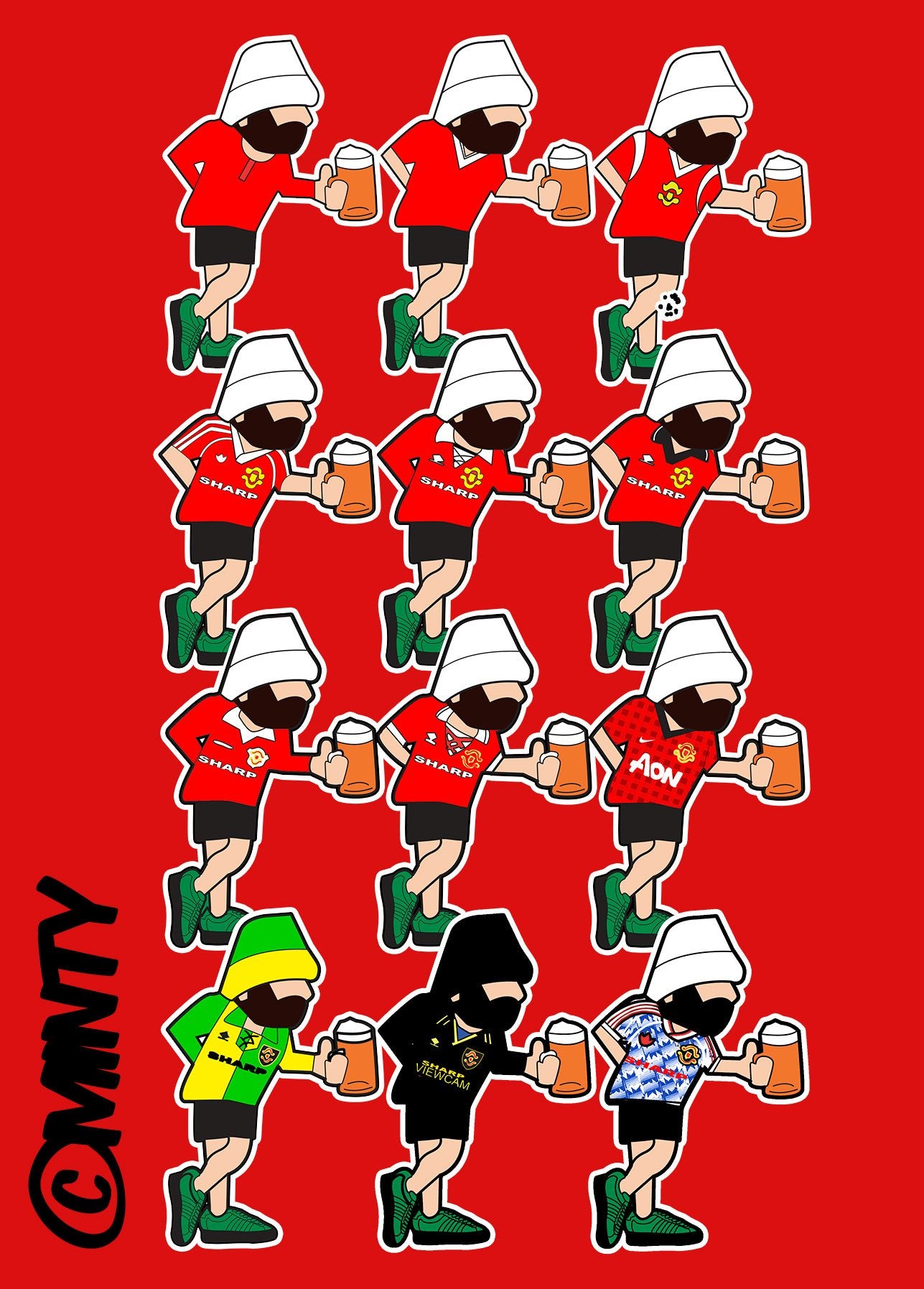 Be Casual Man UTD print...