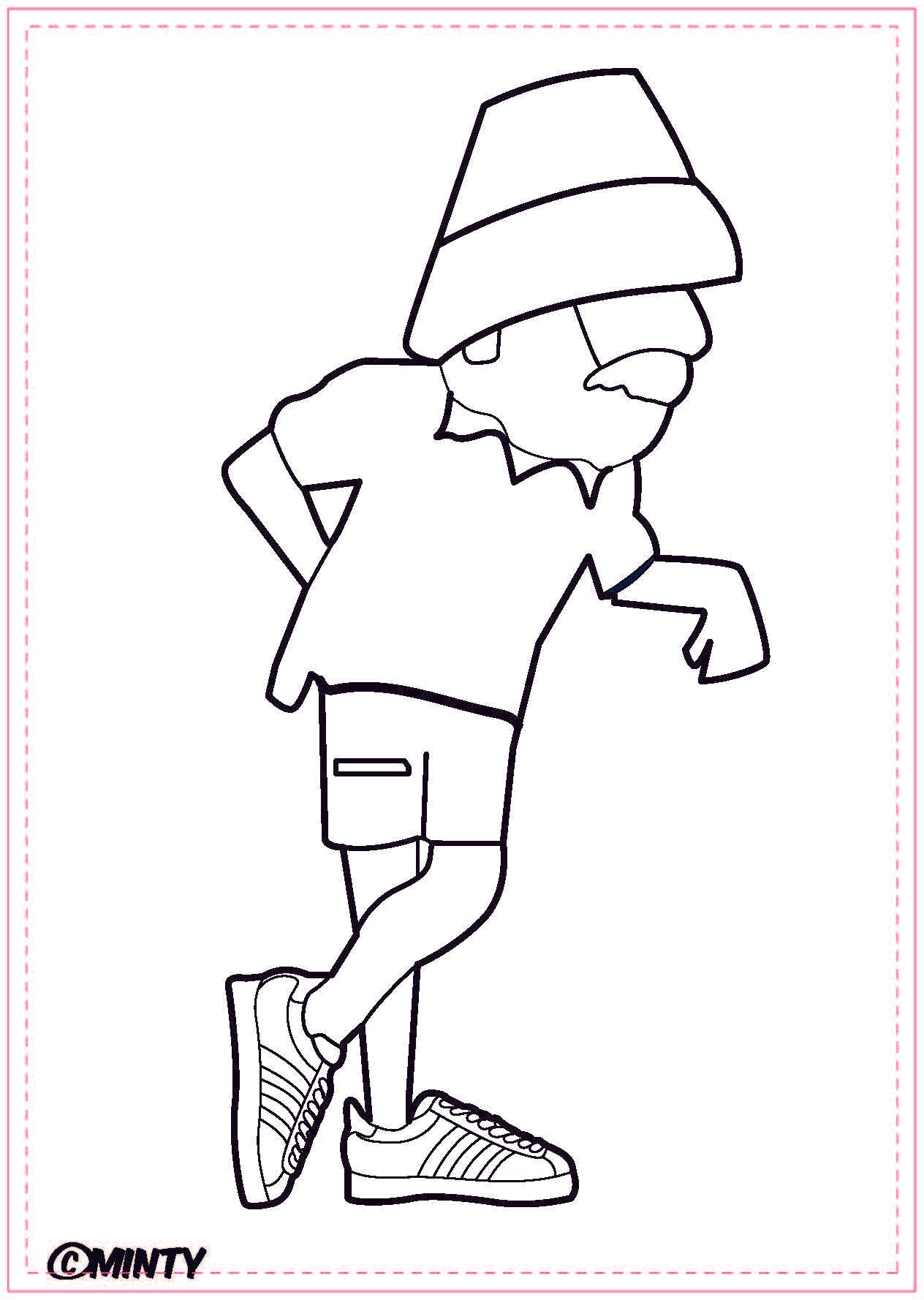A Guy Called Minty Colouring Book