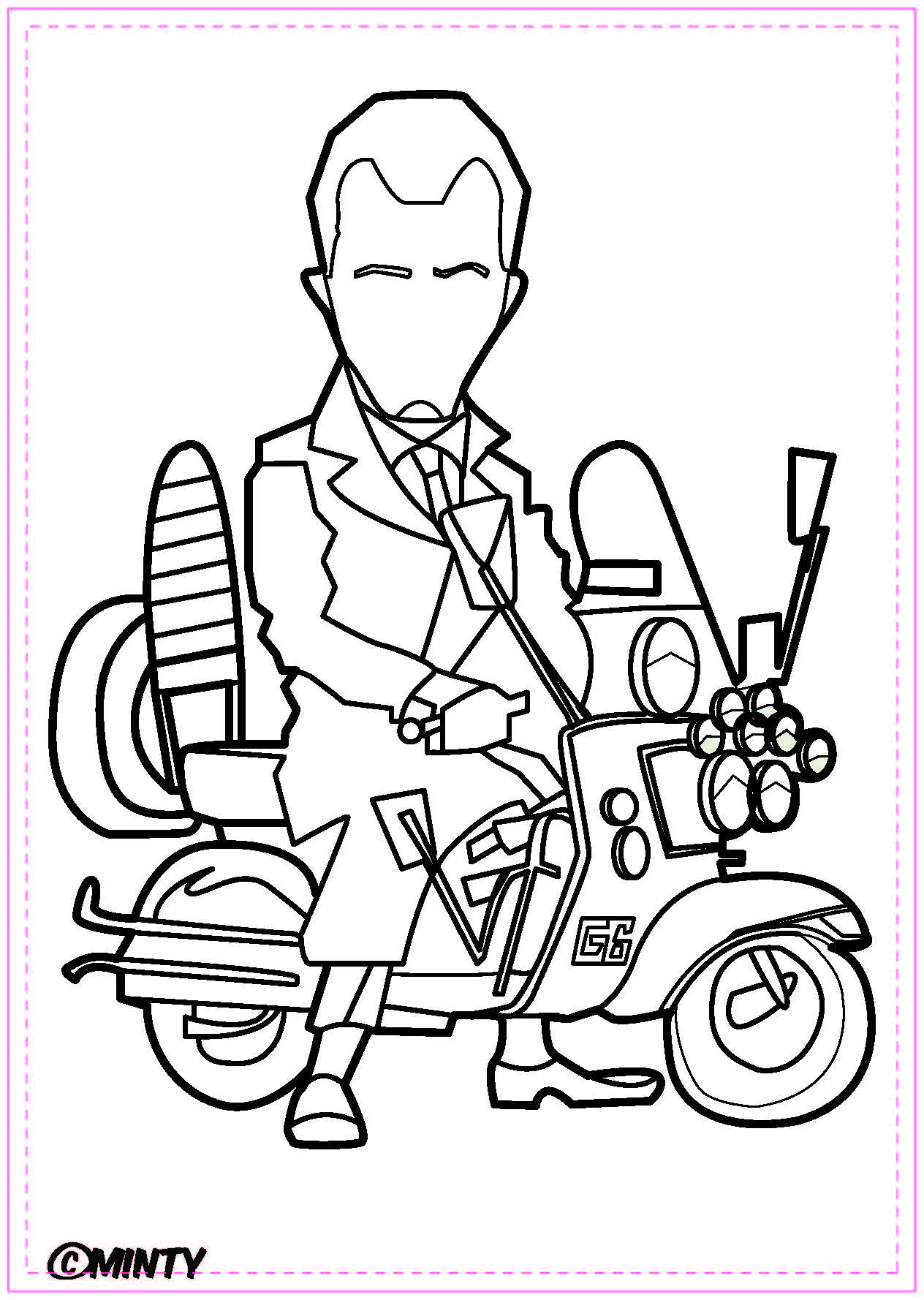 A Guy Called Minty Colouring Book
