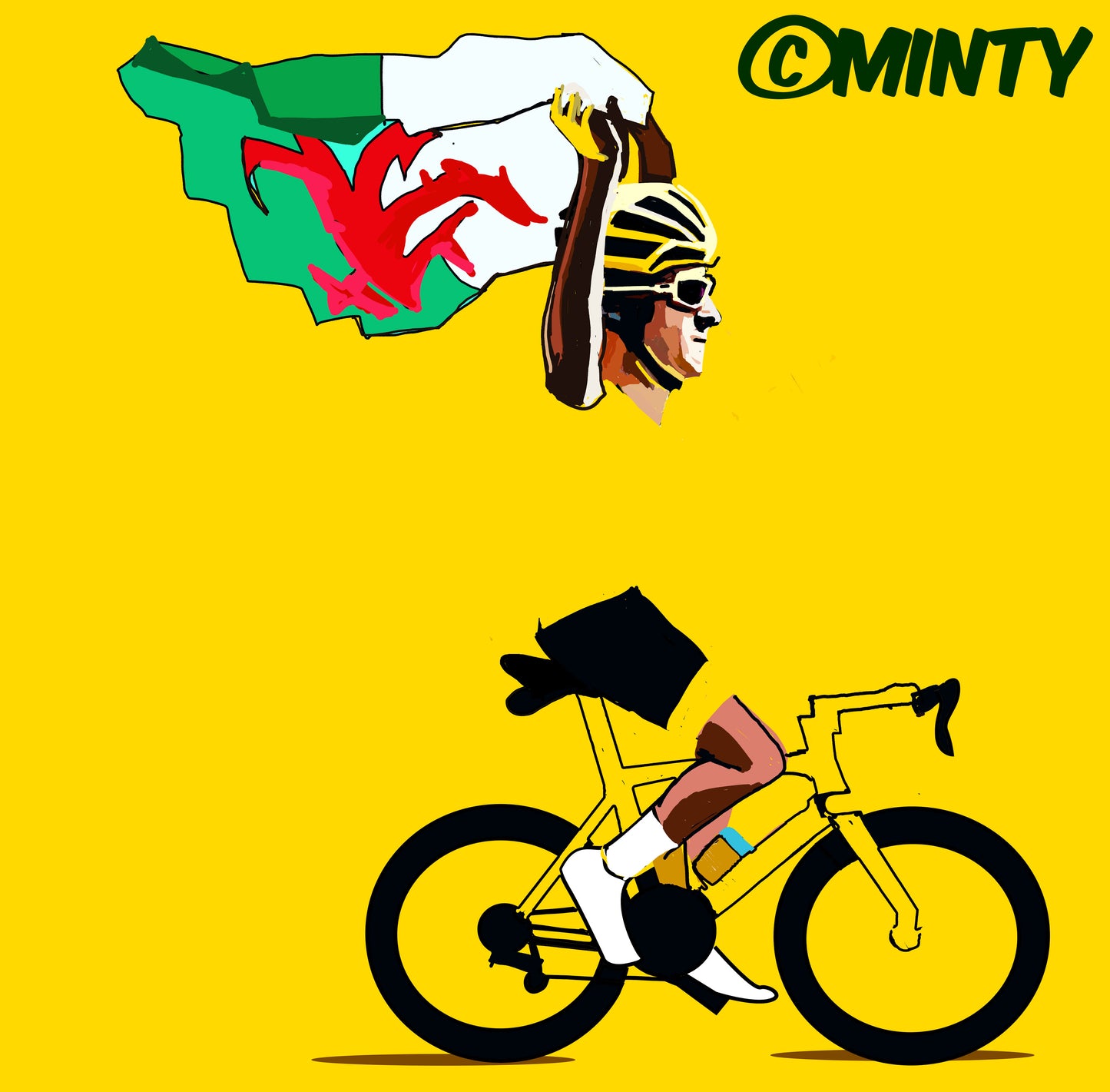 Geraint Thomas Tour De France Winner print
