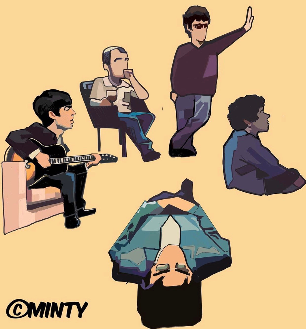 Oasis Definitely Minty limited edition Pin set PREORDER