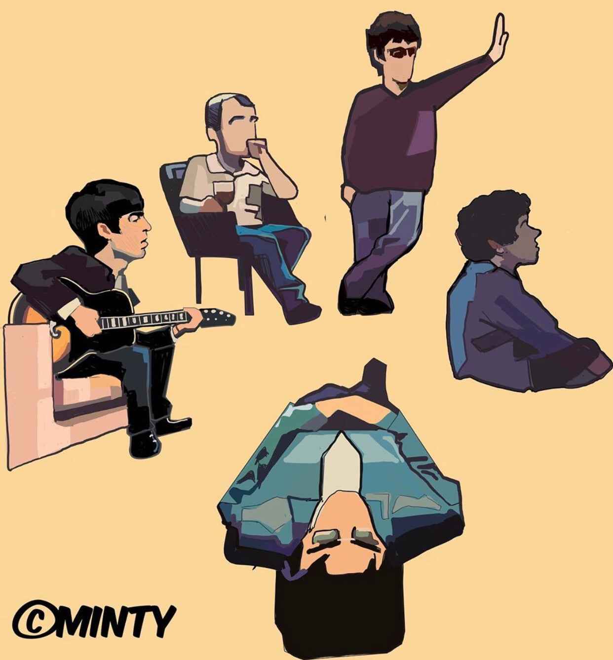 Oasis Definitely Minty limited edition Pin set PREORDER