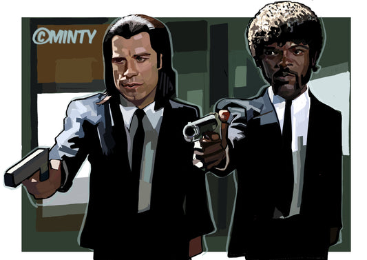 Pulp fiction Vincent & jules  Print