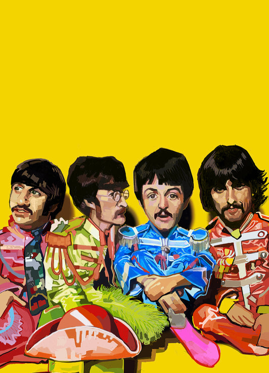 The Beatles Sgt pepper Print