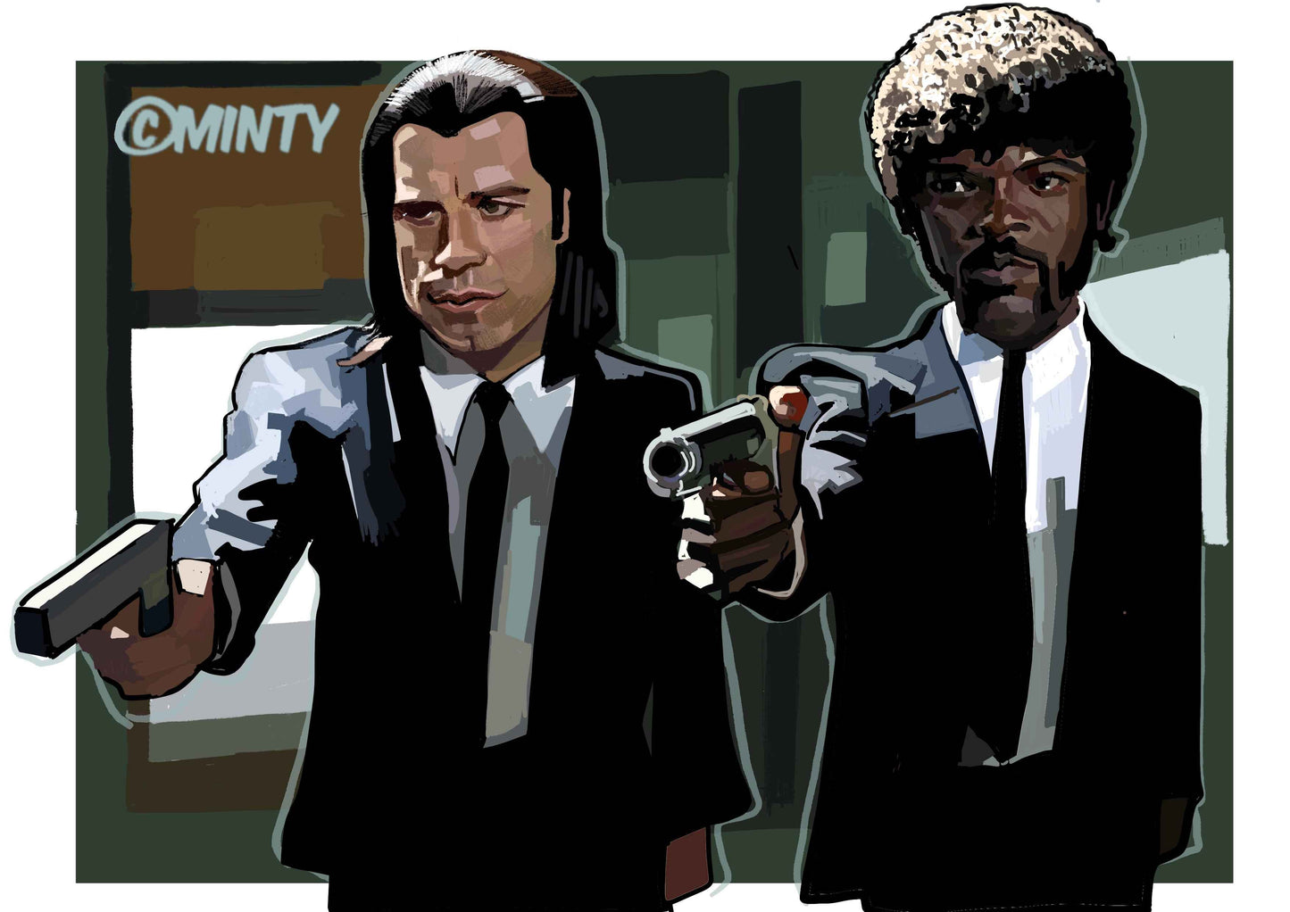 Pulp fiction Vincent & jules Print