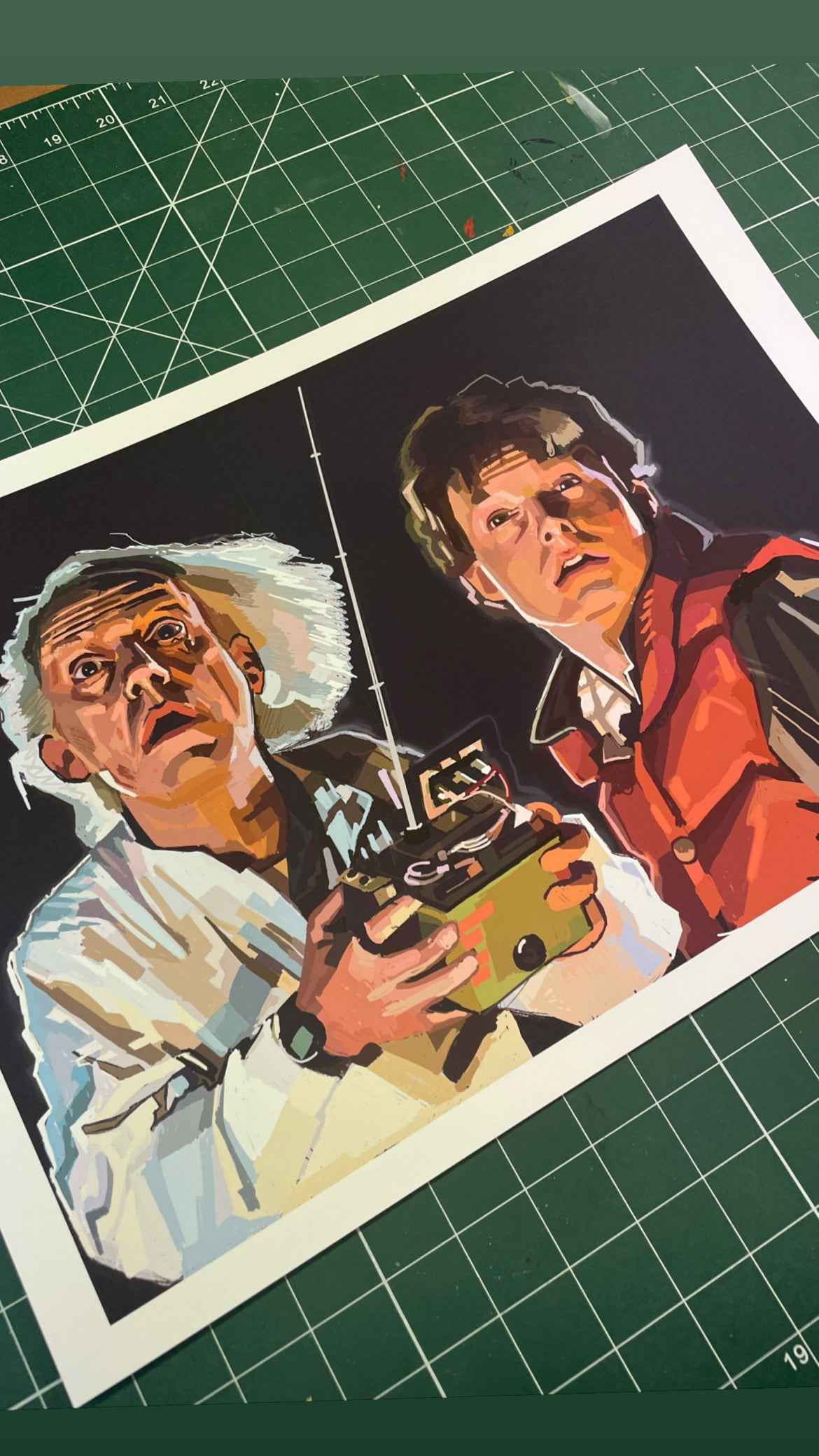 Back to the Future print
