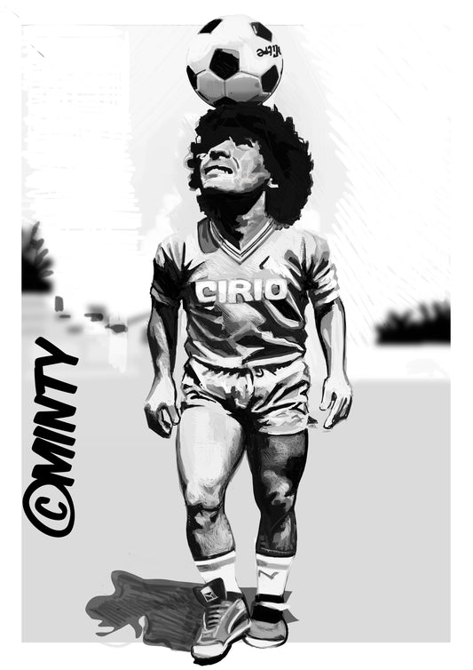 Diego Maradona print
