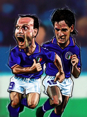 Schillaci Italia 90 Print.