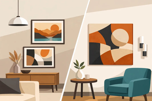 Prints Versus Canvases for Bold Home Walls