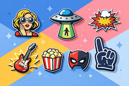 Pop Art Enamel Pins UK for Proper Fan Energy