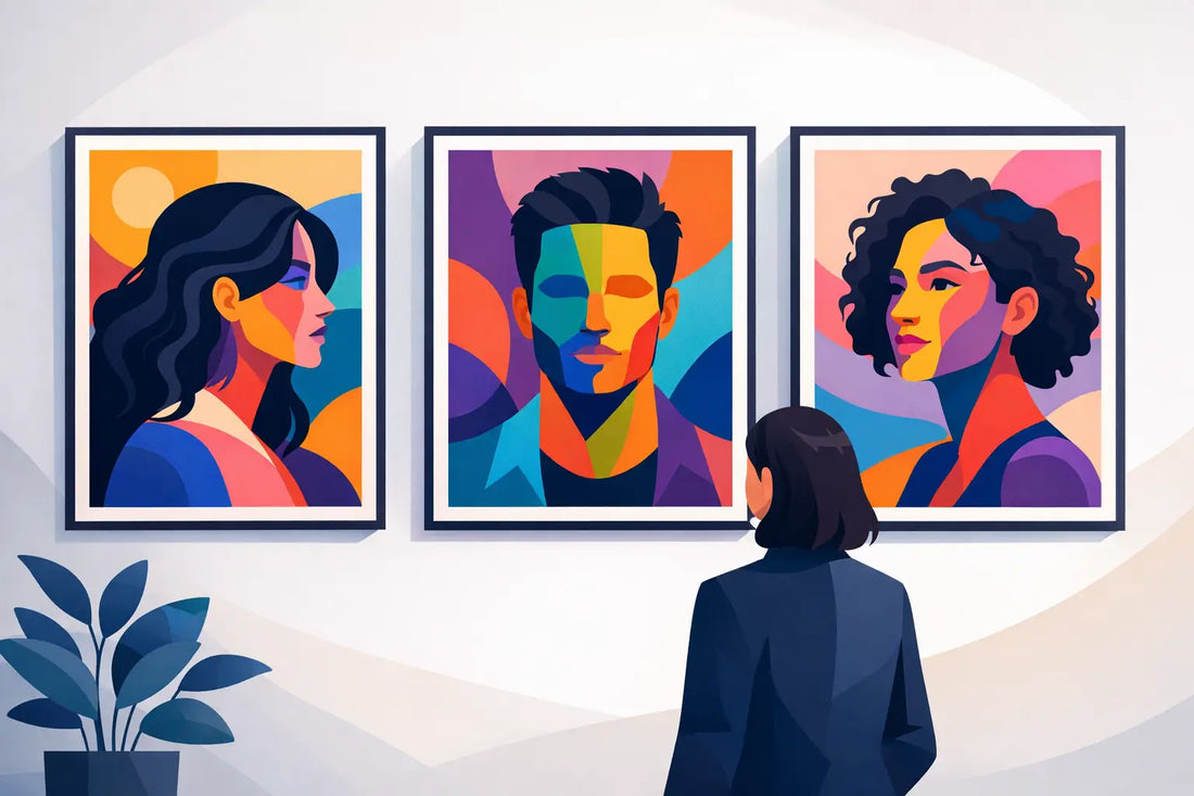 Digital Portrait Wall Art That Shows Your Colours