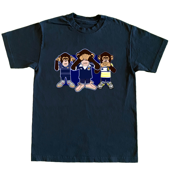 Three Wise Monkeys Scotland euro 24 Regular Fit T-Shirt