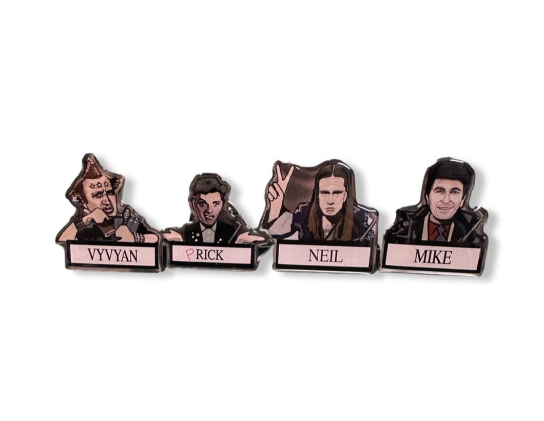 The Young ones  limited edition Enamel Pin Badge Set