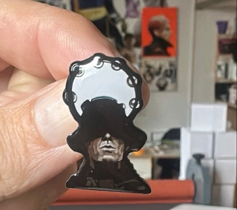 LG Tambourine limited edition pin badge