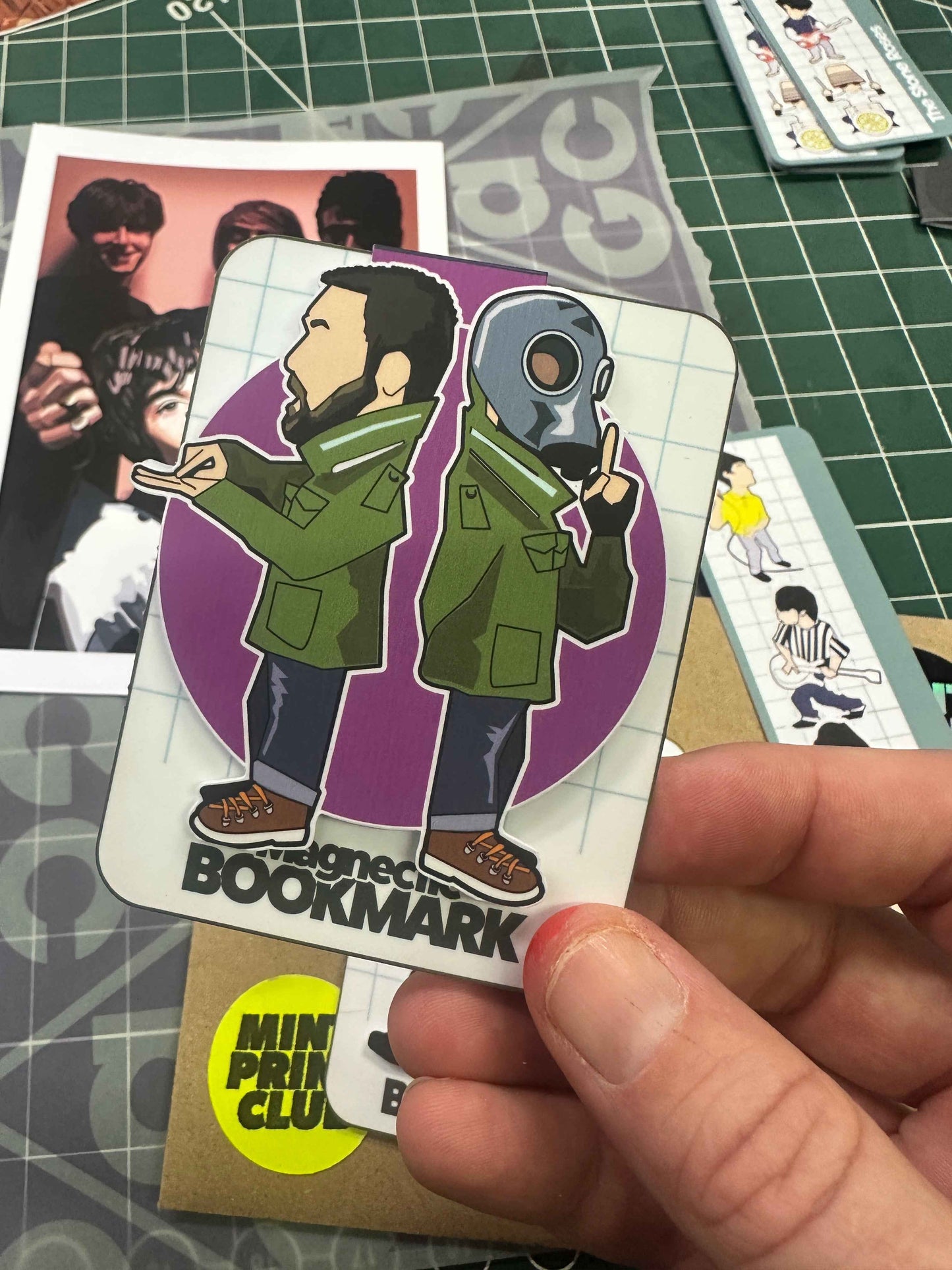 Dead man shoes magnetic bookmark