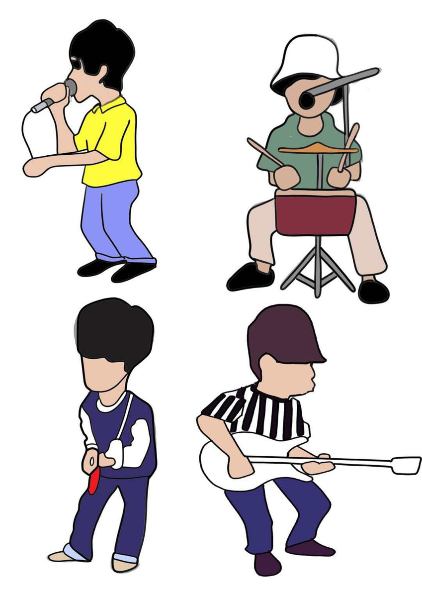 Stone Roses limited edition Enamel Pin Badge Set – A Guy Called Minty