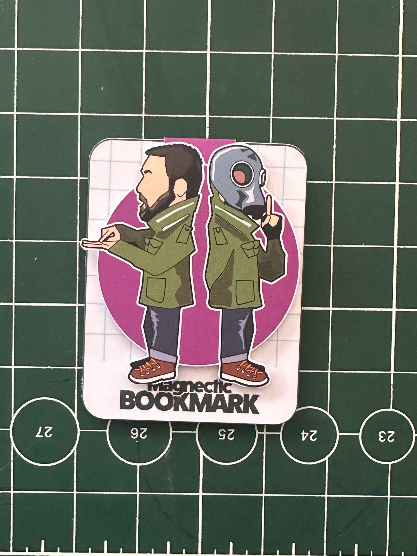 Dead man shoes magnetic bookmark