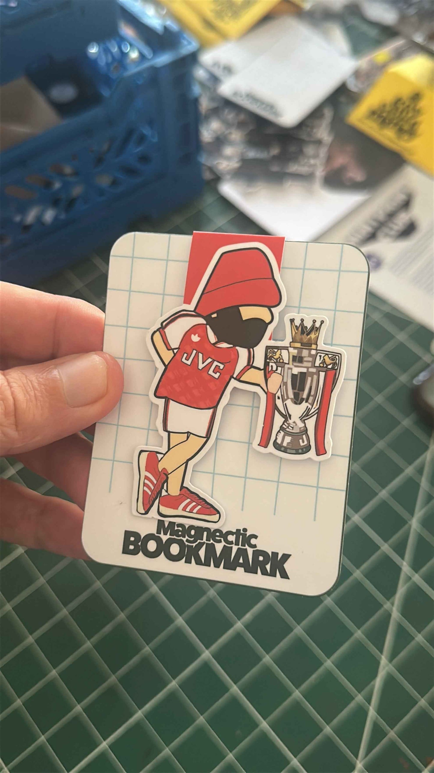 Be casual Arsenal magnetic bookmark