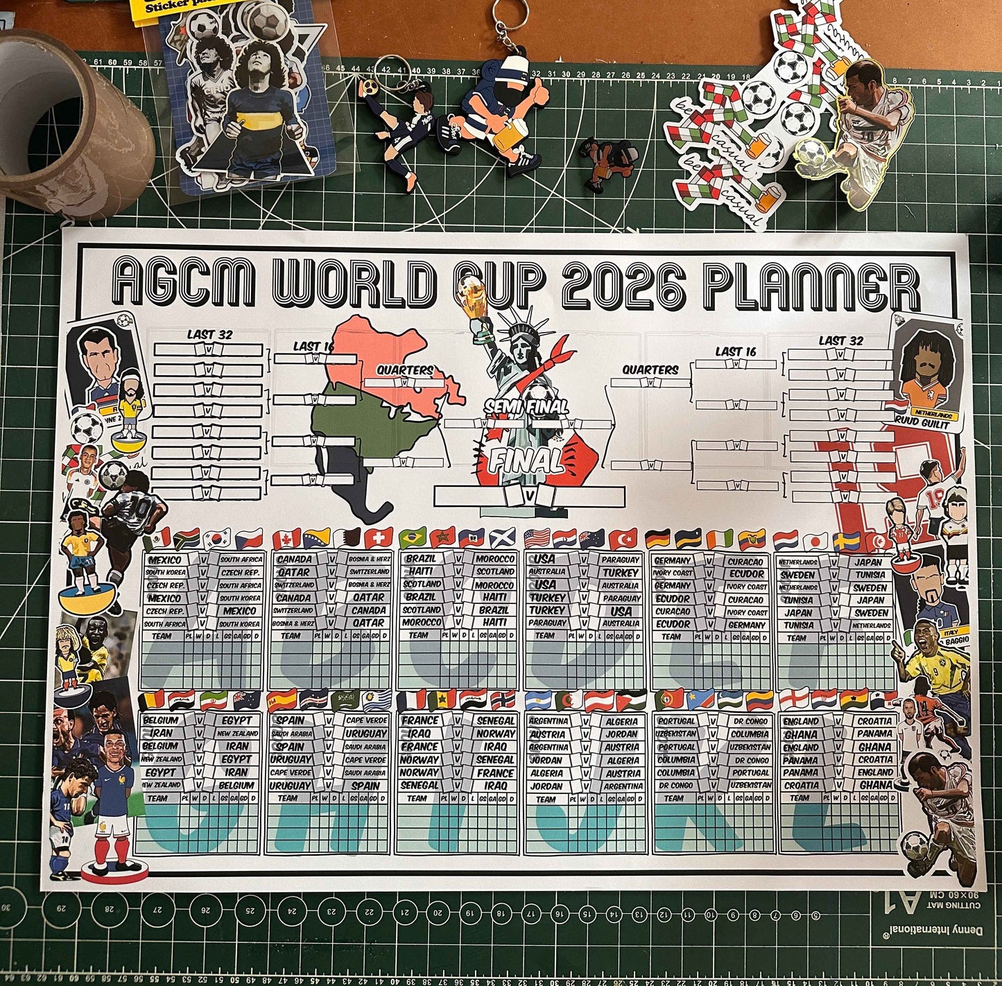 AGCM World Cup 26 Wall Planner