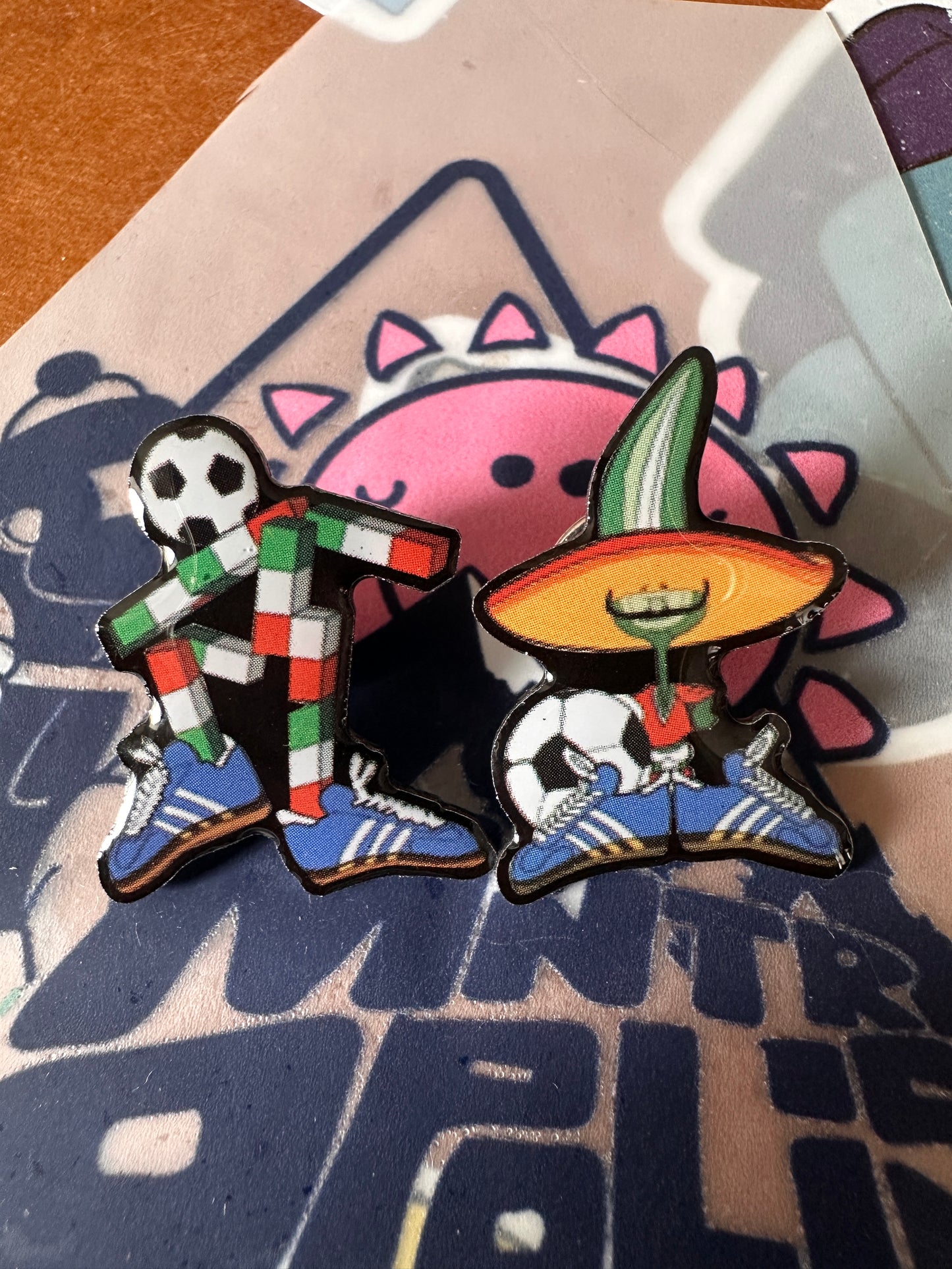 Pique & Ciao World Cup Pin Badge set