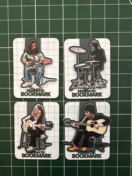 Beatles In Studio  magnetic bookmark set