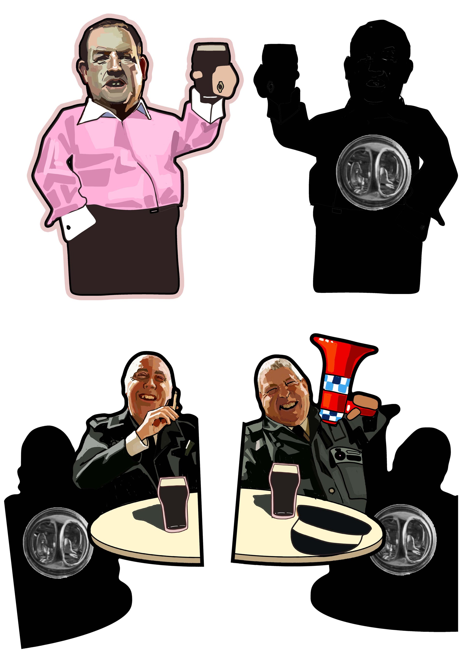 Early Doors To the Regiment  Pin Badge Set PREORDER - A Guy Called Minty
