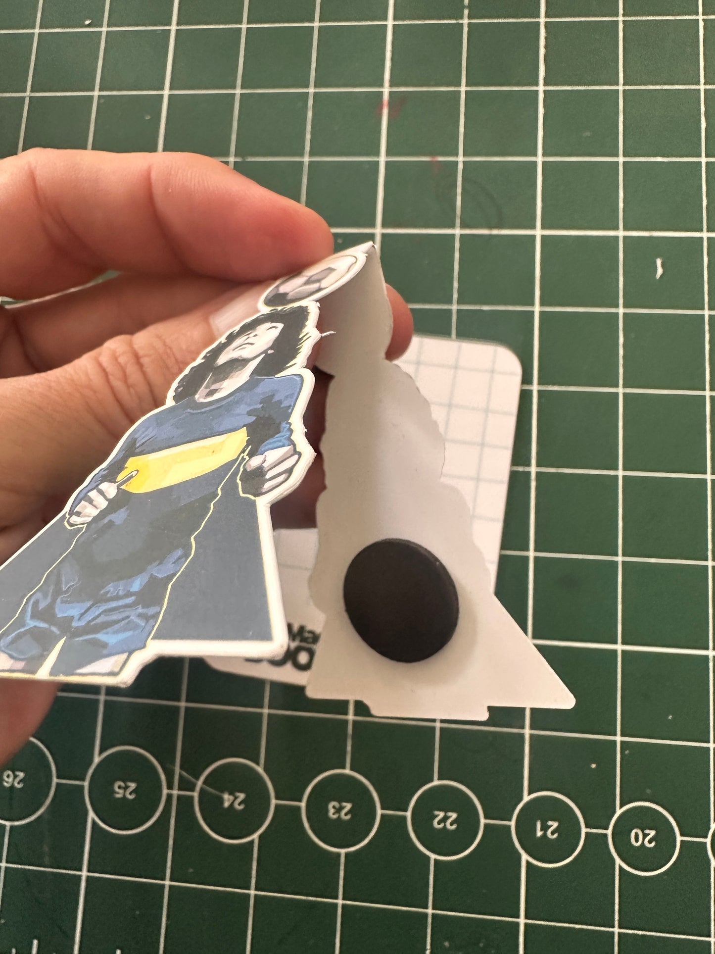 die cut paper laminated magnetic bookmark custom 