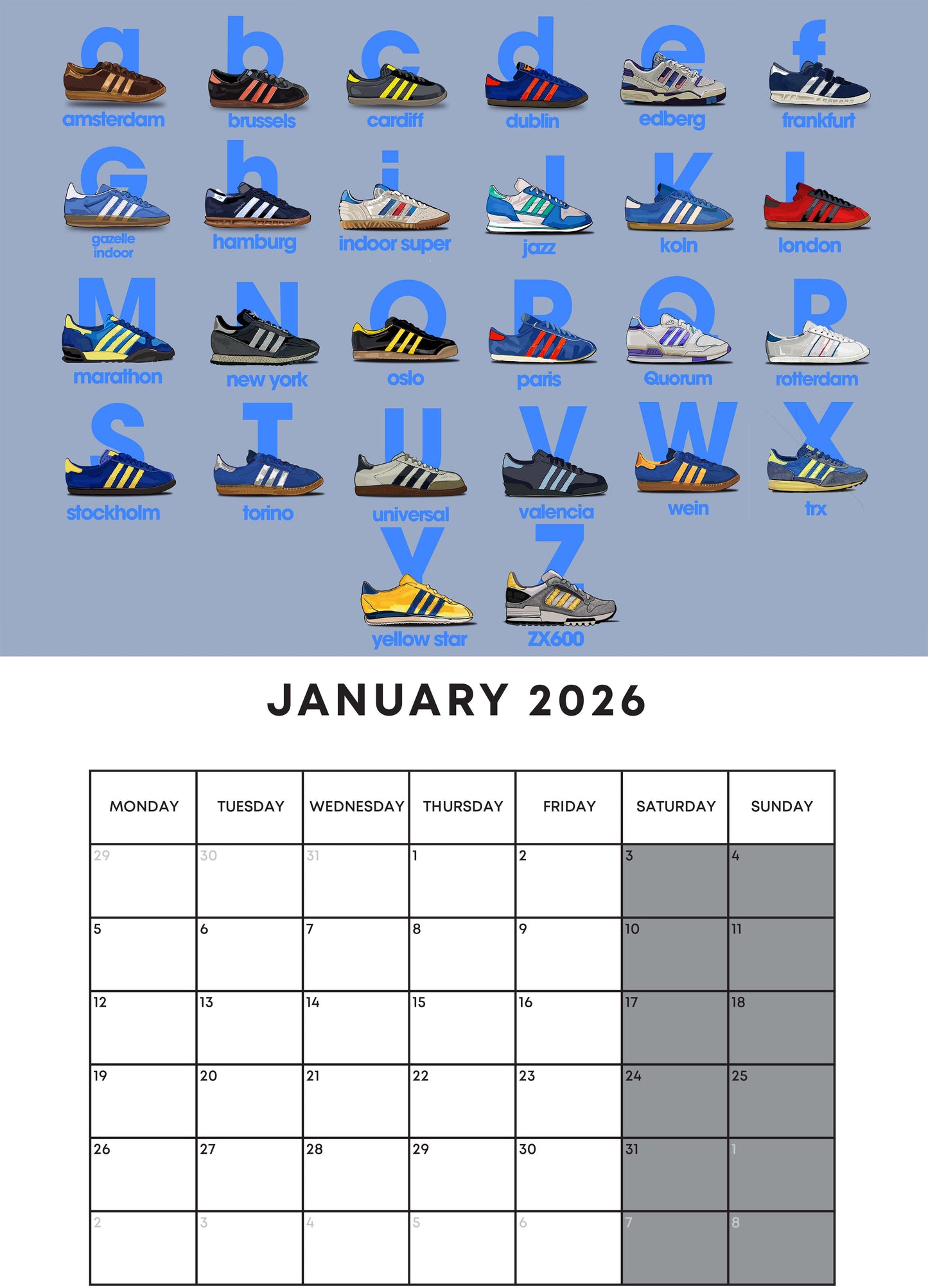 A Guy Called Minty 2026 Calendar