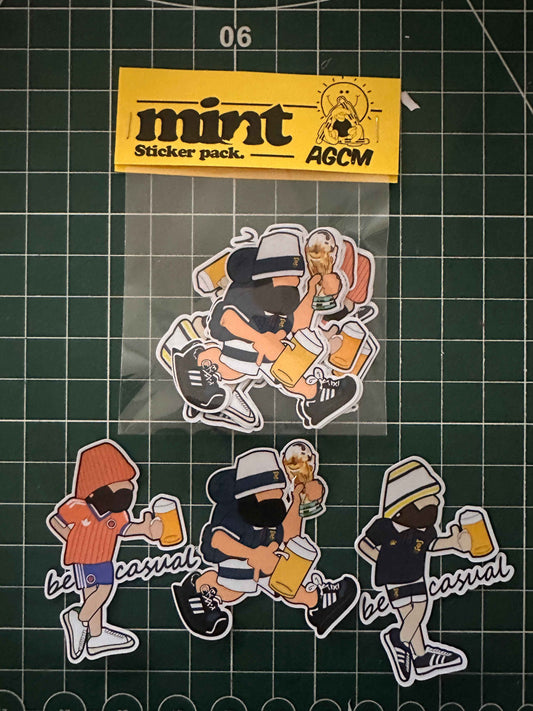 Be Casual Scotland World Cup Sticker pack (9stickers)