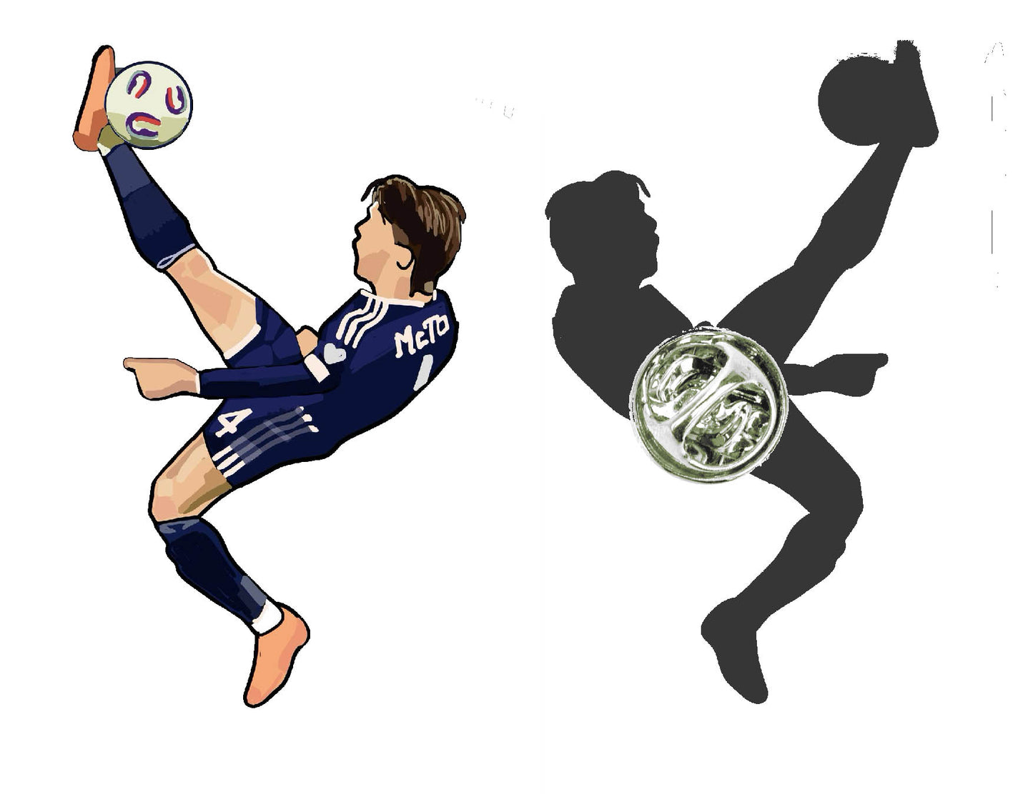 Mctominay & Tierney limited edition pin badge Preorder